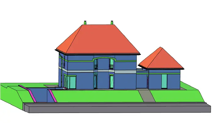 maison 3D AutoCad